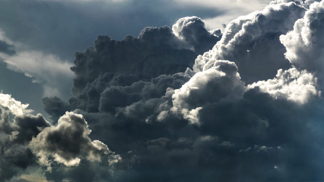 light and dark clouds